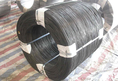 Black wire roll on table